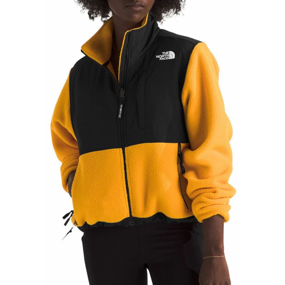 The North Face Retro Denali Fleece Jacket Summit Gold Black Womens XS Full Zip